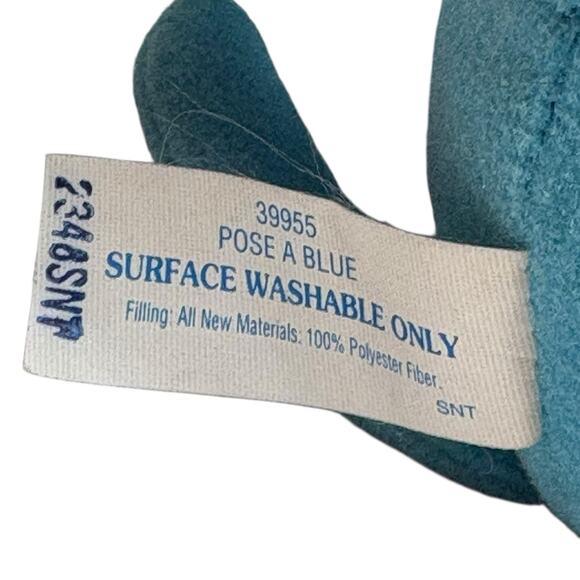 VTG 90s Blues Clues Pose-A-Blue 8" Plush Blue PBS Tyco 1997 Stuffed Animal Dog - Picture 16 of 16